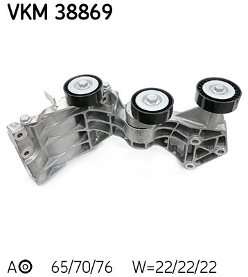 SKF VKM 38869 Spannrolle, Keilrippenriemen für MERCEDES-BENZ