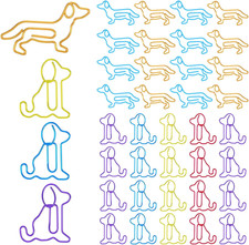 50 Pcs Cute Paper Clips Dog Paperclips Cute Animal Paper Clips Metal Dogs Lover