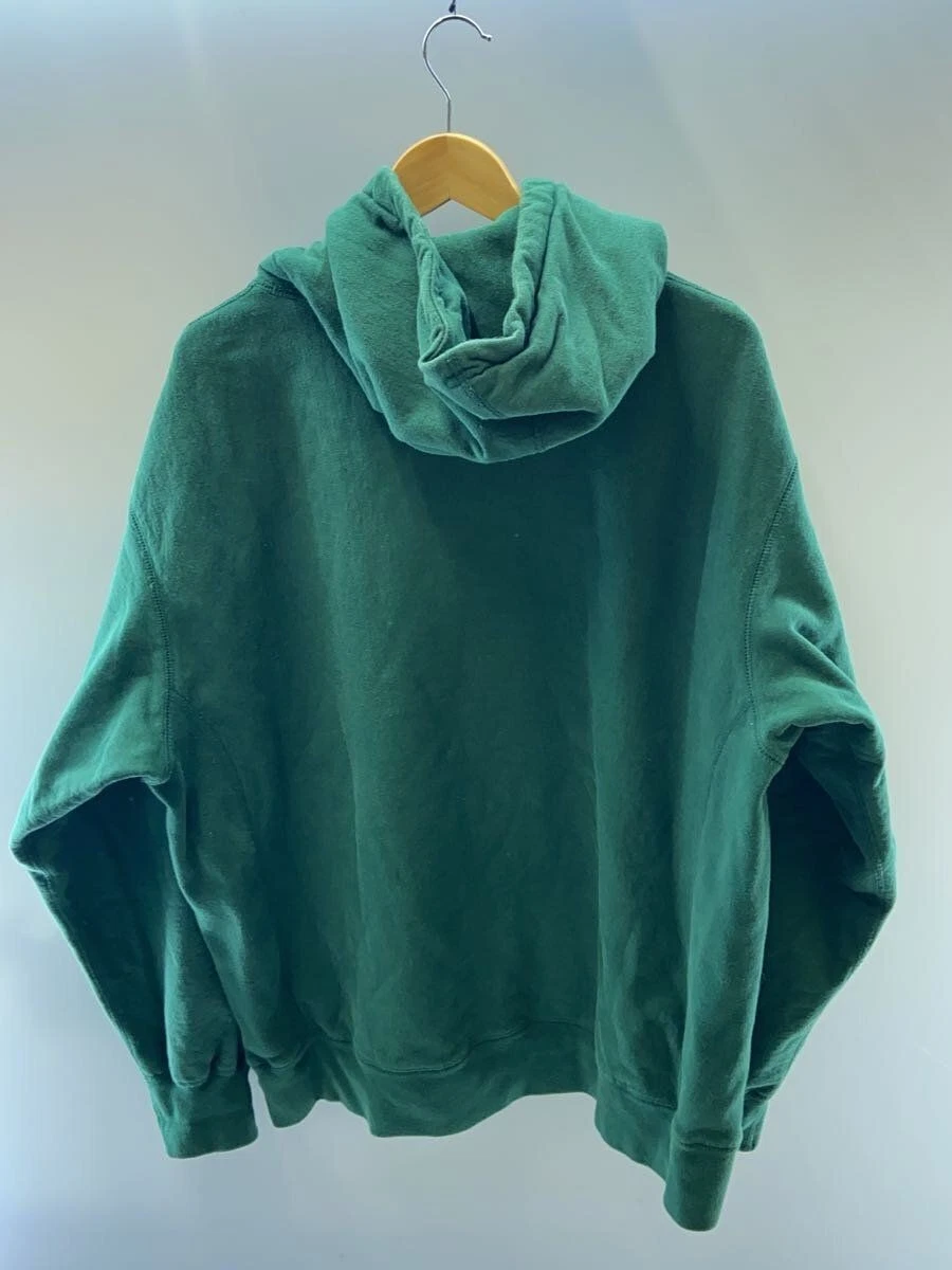 Felpa con cappuccio Supreme XL cotone verde usata