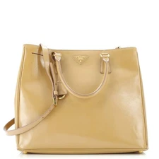 Prada Lux Open Tote Vernice Saffiano Leather Tall