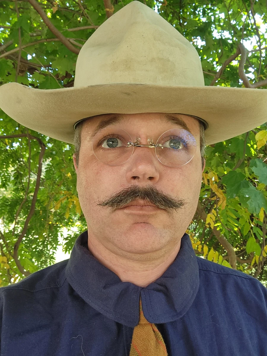 Anteojos Roosevelt estilo "Pince-Nez" Rough Riders repro