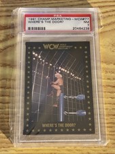 1991 RICK FLAIR CHAMPIONSHIP MARKETING WCW WHERE'S THE DOOR? #77 PSA 7
