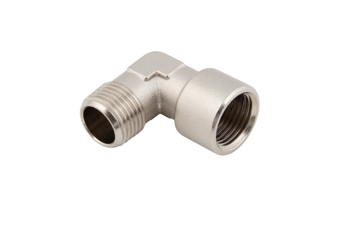 1/8"" BSP Male x 1/8"" BSP Female Brass Nickel Plated Elbow (1 Off)