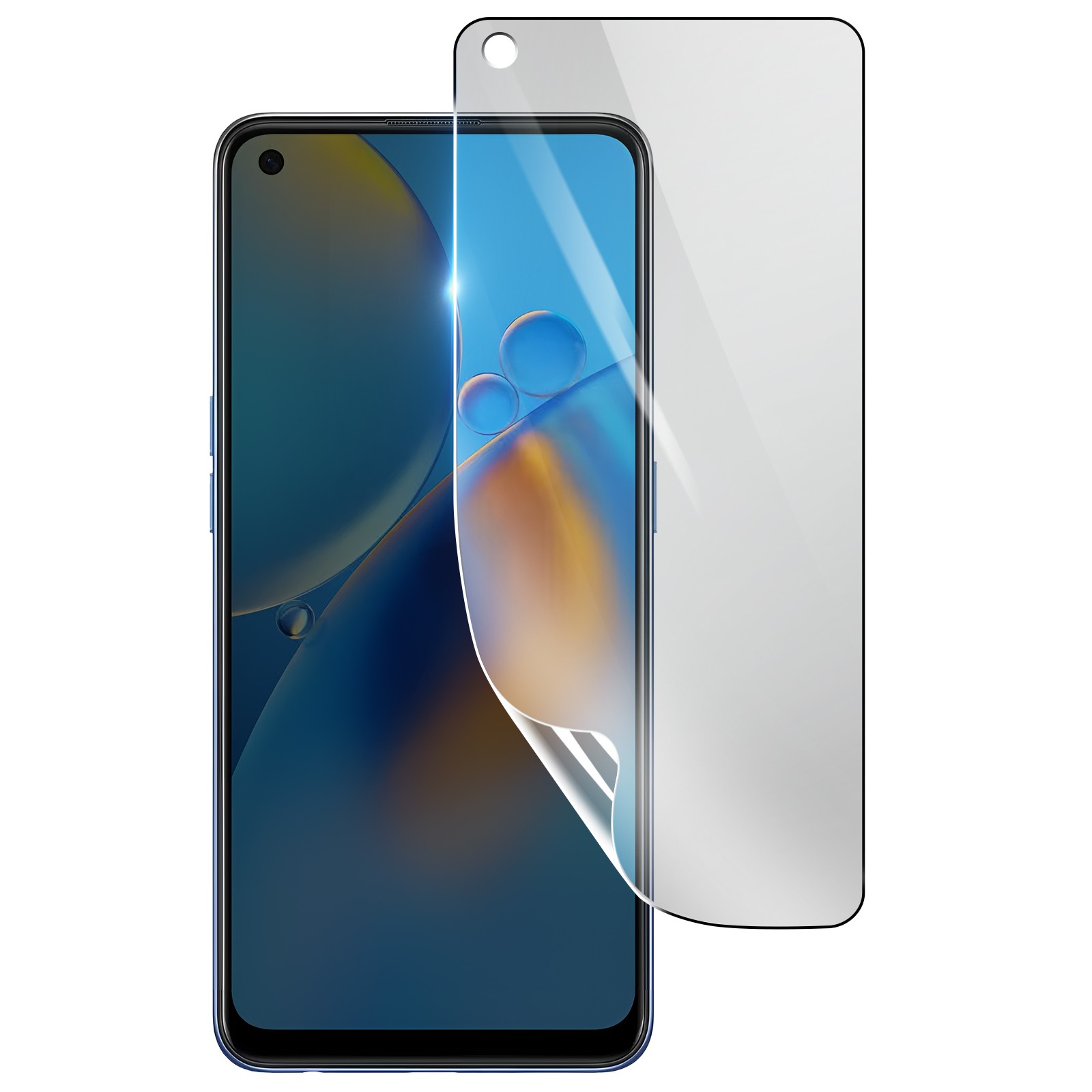 Protection ecran Oppo A74 hydrogel anti-rayures pour eviter les fissures de vitre