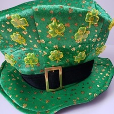 Adult Light Up St. Patrick's Day Leprechaun Irish Foam Hat Shamrock Green Gold