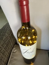 Josh Lighted Wine Bottle, Green, Cork On/off Switch. Approximately 12 In. Tall