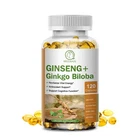 Ginkgo Biloba Panax Ginseng Memory Focus Brain Health 120Caps Cognitive Support