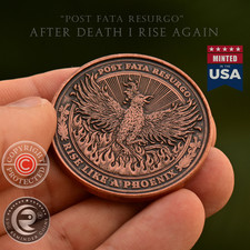 Phoenix Coin Phoenix Bird Fire Rising Ashes EDC Reminder Coins