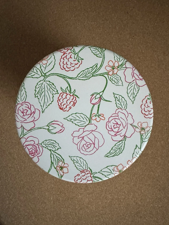 ~kate spade x target empty decorative tin canister with label removed -pink rose - Image 3 of 3