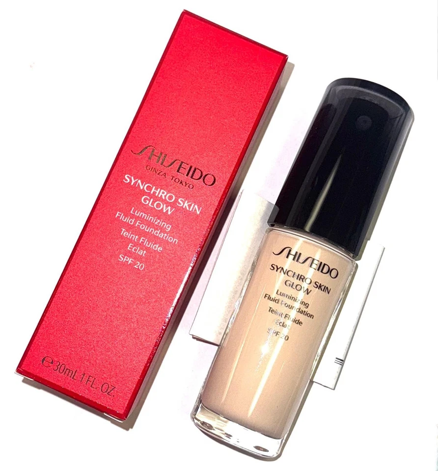 Shiseido Synchro Skin Glow Luminizing Fluid Foundation Spf 20 Neutral 1 30ml. - Bild 2 von 4