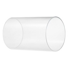 Acrylic Pipe Clear Rigid Round Tube 96mm ID 100mm OD 6" for Lamps Lanterns DIY