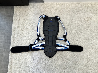 Tryonic Motorcycle Back Protector L/XL CE Armor Spine Guard Strap On No Crashes
