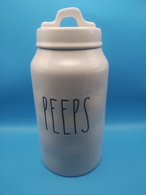 Rae Dunn Ceramic 10in Spring Peeps Canister Easter Candy New