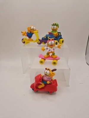 VINTAGE MCDONALDS GARFIELD DIE KATZE GUMMIFIGUREN SET 1978