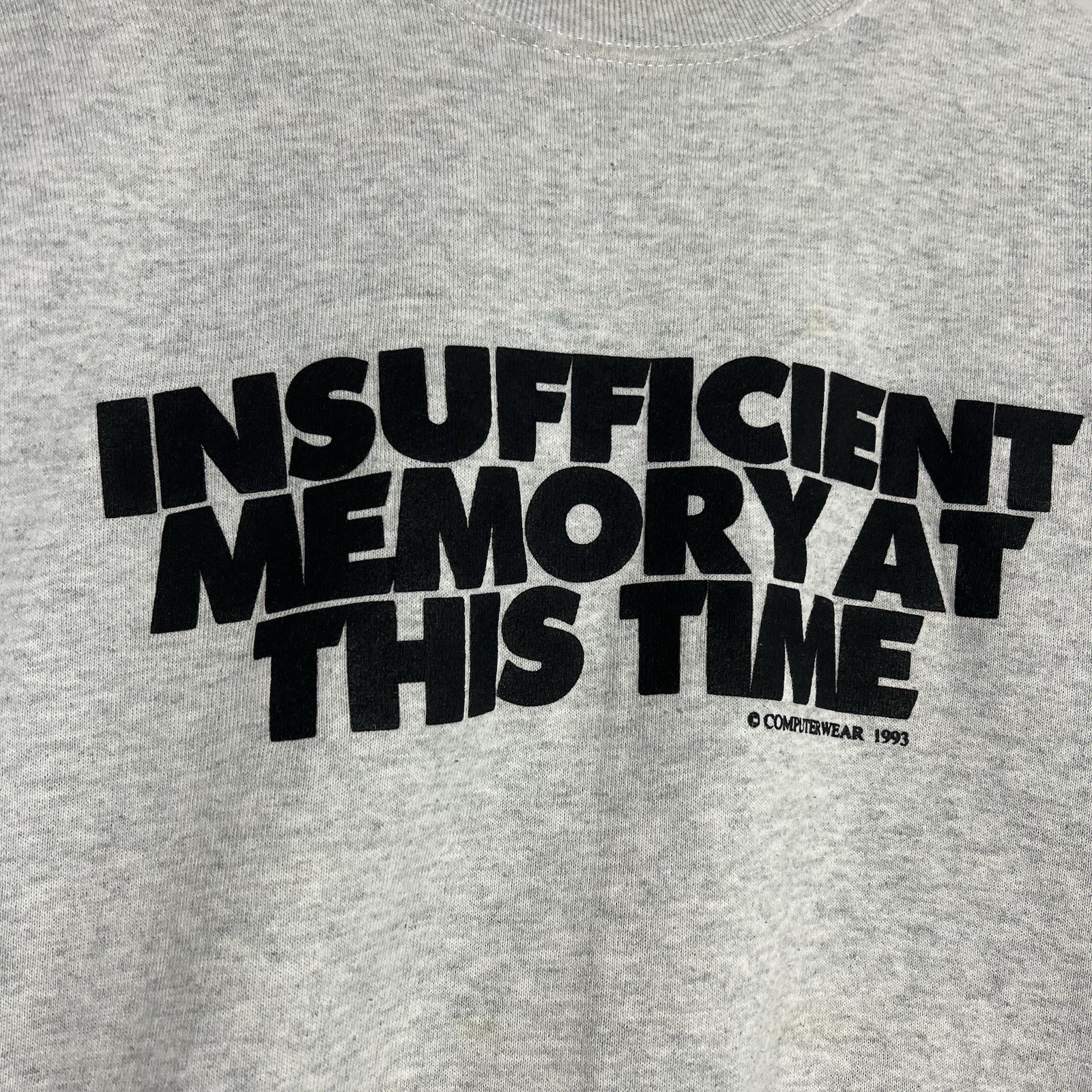 Vintage Computer Insufficient Memory At This Time… - image 2