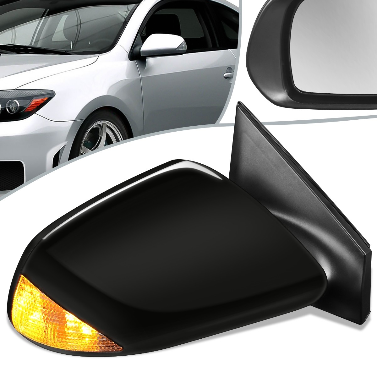Fit 05-10 Scion tC OE Style Power+Turn Signal Side Door Mirror