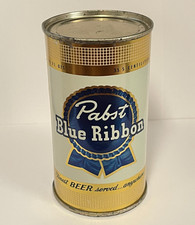 PABST BLUE RIBBON BEER FLAT TOP CAN Brewed PEORIA Illinois 3 City NOT IN BOOK