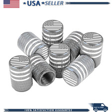 American Flag Tire Valve Stem Caps 8 Pcs Anti-theft Metal Rubber Seacolor Grey American Flag Tire Valve Stem Caps 8 Pcs Anti-theft Metal Rubber Seacolor Grey
