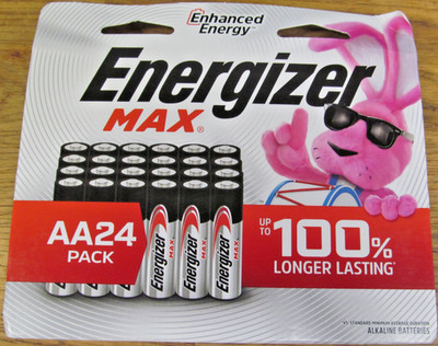 NEW FACTORY SEALED 24 PACK ENERGIZER MAX AA BATTERIES EXP 12/2040 1.5V FREESHIP