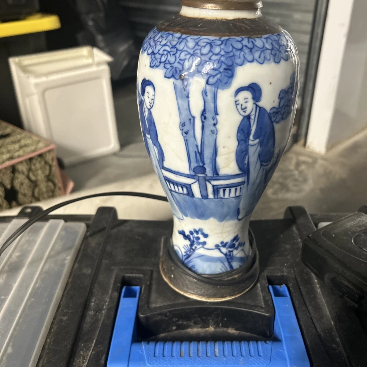 陶瓷蓝色1850-1899 中国古董花瓶| eBay