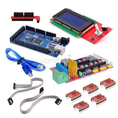3D Printer Kit RAMPS 1.4 + MEGA 2560 R3 + 5 x A4988 Motor Driver + 2004 LCD