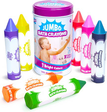 Smooth Jumbo Bath Crayons Bath Toy Nontoxic, Washable Bath Crayons for Todd
