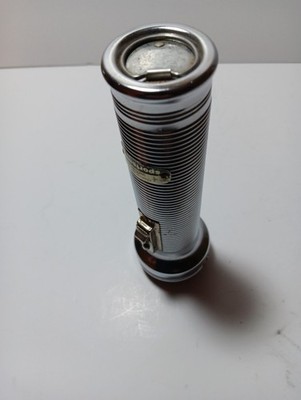 VTG flashlight Ray-o-Vac Sportsman chrome 7-1/4  2 D-Cell TESTED
