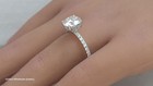 1.51CT Genuine Natural  Mined Diamond  Engagement Ring In Solid 14K White Gold — photo 4