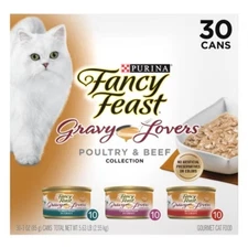 Purina Fancy Feast Gravy Lovers Chicken, Turkey & Beef Flavor Wet Cat Food Cans
