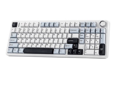 NEW Aula F99 Pro Wireless Gaming Keyboard Hot Swappable Switches Blue/White