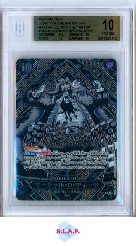 MARSHALL.D.TEACH ONE PIECE OP09-093 2025 OP12 SP SILVER JAPANESE BECKETT 10