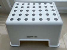 IKEA BOLMEN Step Stool Multipurpose Anti-Slip Kids Bathroom Kitchen Stool White