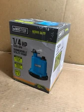 Master Plumber 126981 1/4 HP Heavy Duty Submersible Utility Pump 1320 GPH