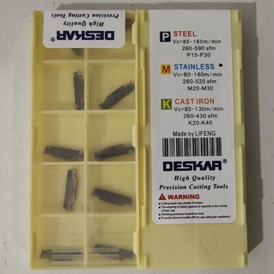 10pcs MGGN200-JM LF6018 MGGN200 2.0mm DESKAR CNC carbide inserts Grooving blade