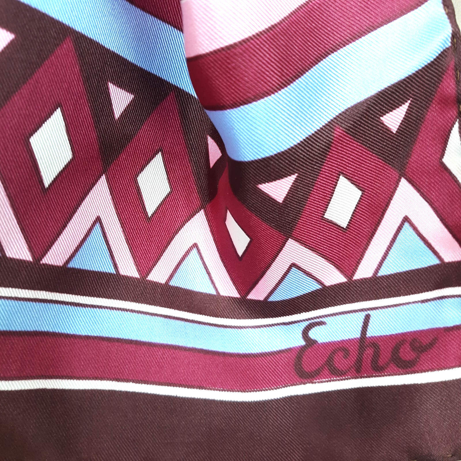 Echo Silky Scarf Long Versatile Rectangle Multico… - image 4