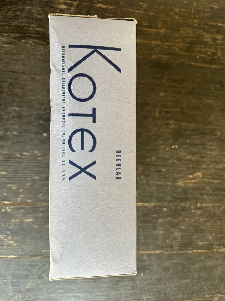 Vintage 1930/40 Early Kotex Maxi Pads Sealed Pack 12 - RARE - Prop Blue NOS - Image 4 of 4