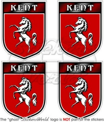 KENT Großbritannien UK Schild 50mm Vinyl Aufkleber x4