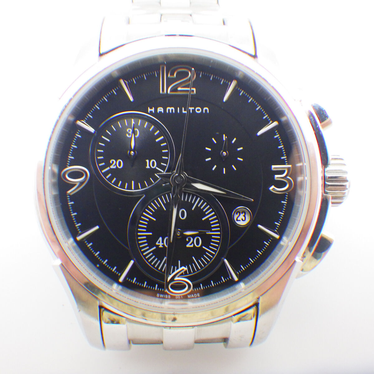 Hamilton Jazzmaster Men's Black Watch - H326120 for sale Hamilton Jazzmaster Men's Black Watch - H326120 for sale