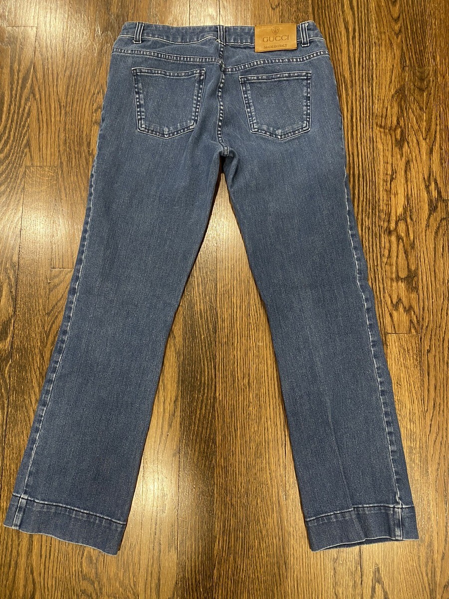 Gucci Blue Denim Jeans Pants Women's Size 8 or 44 | eBay