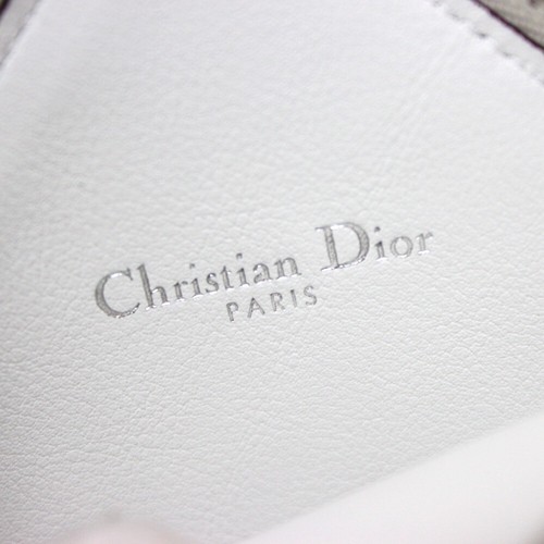 UNUSED DIOR DIORISSIMO Leather Coin Case with Key Ring - Picture 9 of 10