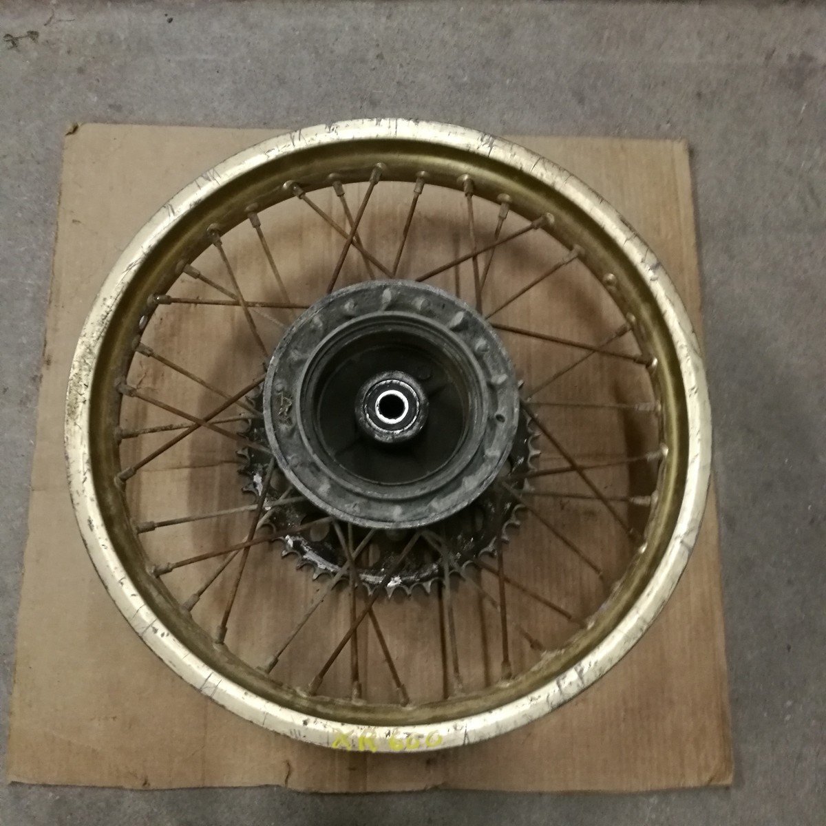 y.様 REAR WHEEL RIM HUB 1986 HONDA XR600 XR 600 86 | eBay