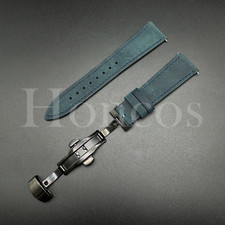 18-22 MM Vintage Leather Watch Band Strap Clasp Quick Release Fits Tissot D/Blue