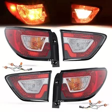 Left Right Outer Tail Light Brake Lamp For Chevy Traverse 2013-2017 W/ Bulbs