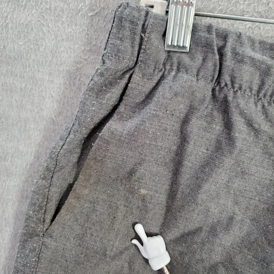 DC Shoes Hombres Pantalones Cortos XL Gris Chino Bolsillos con Cordón Tiro Alto 10" Entrepierna LEER Foto 4 de 4