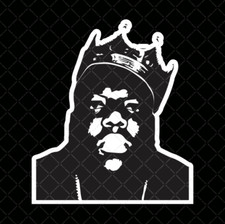 Notorious Big Biggie Smalls Sticker Decal Music Rap Car Truck Bumper Window Wall
