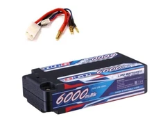 6000mAh 2S 7.4V LIPO BATTERY TAMIYA SAND SCORCHER ROUGH RIDER buggy champ F-150