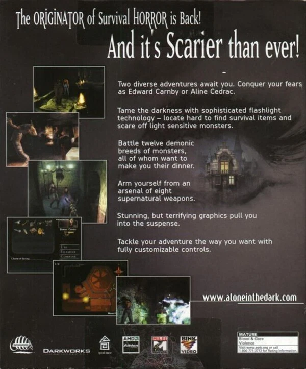 Alone in the Dark The Trilogy The New Nightmare + BloodRayne 1 and 2 PC Game - Image 3 of 4