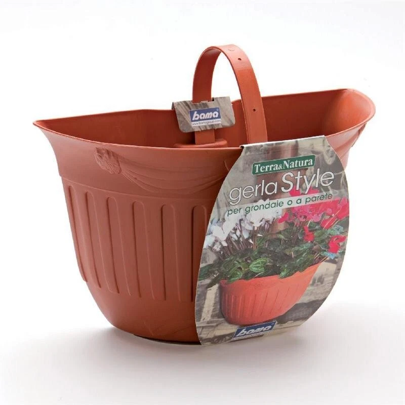 JAWSEU Cesto da Appendere alla Parete, Vimini Intrecciato a Parete Pianta Cestino, Fioriera Sospesa Rotonda, per La Decorazione della Parete Esterna Interna del Giardino di Casa