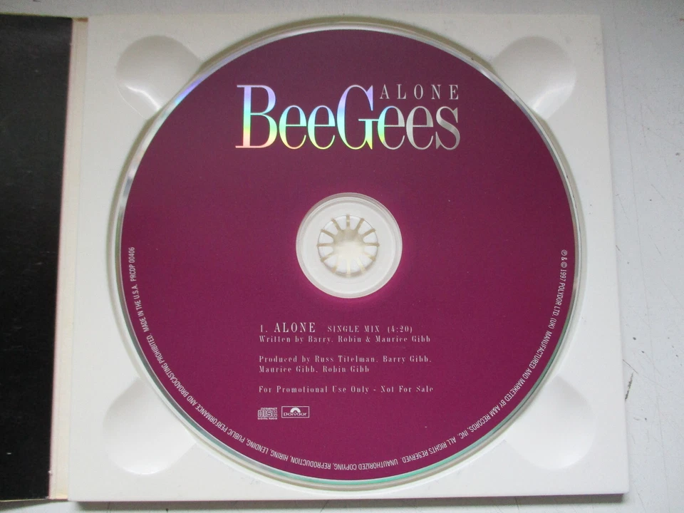 BEE GEES "alone" - 2x promo CD-single (U.K./U.S.A.) - - Bild 3 von 3