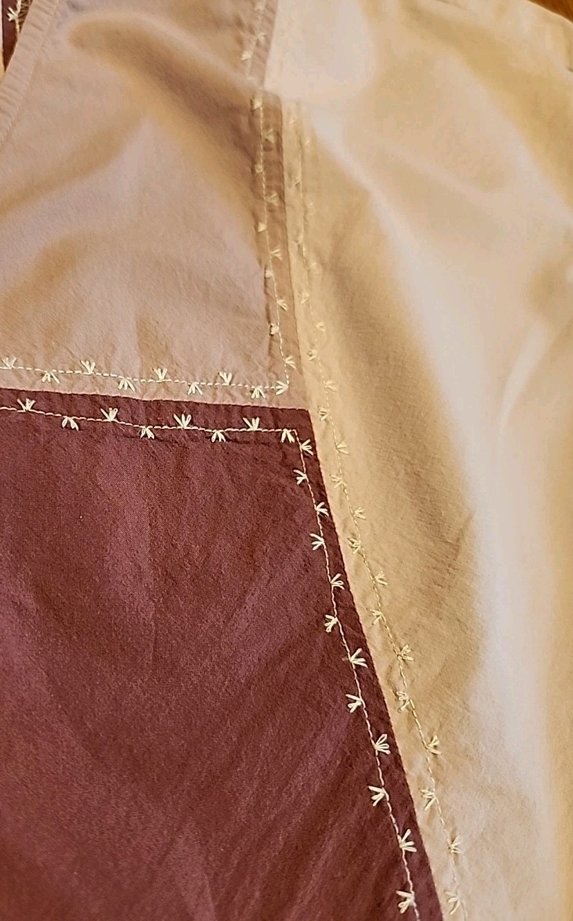 madewell patchwork Top Size 8 3 Different Purple … - image 16